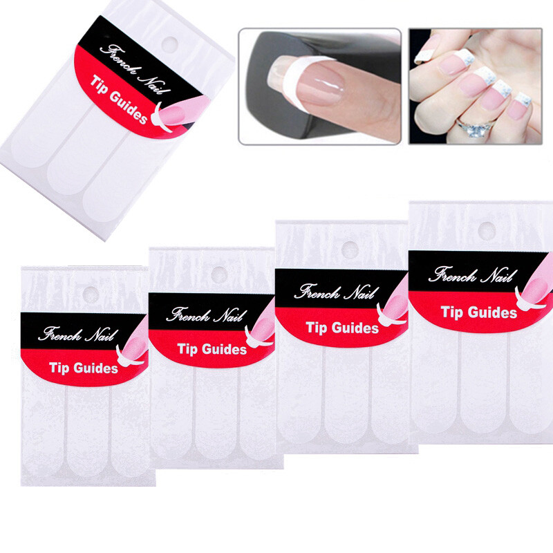 French Nail Sticker Fingernägel Aufkleber Maniküre Nagel Schablone Nagelsticker