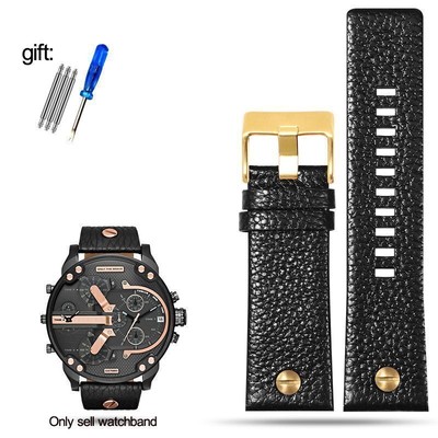 24mm 26mm 28mm Leather Watch Strap Fit For Diesel DZ4323 DZ1657 DZ1405 Watchband