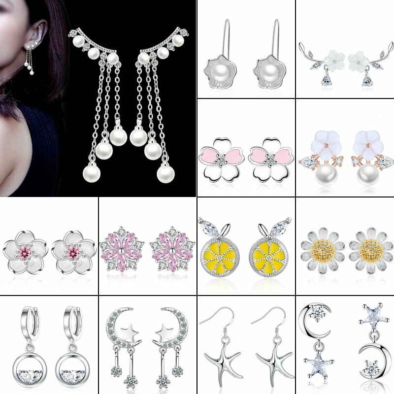 Fashion Jewelry Sets heart crystal necklace + earrings set