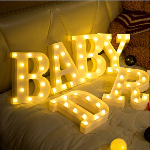 Led Night Light 26 Letter Marquee Sign Alphabet Lamp Birthday