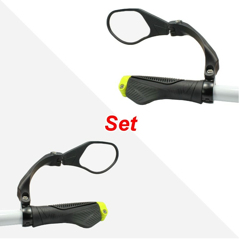 Hafny Handlebar Bike Mirror MR088 Adjustable Unbreakable Rear View Mirror