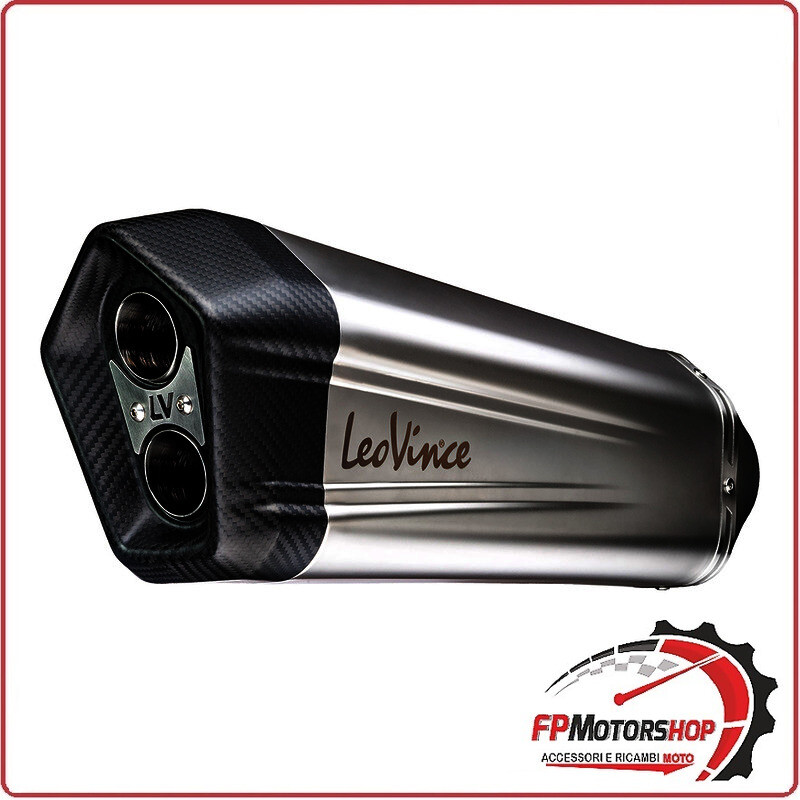 TERMINALE DI SCARICO INOX PER SUZUKI VSTROM 1050 XT 20- LEOVINCE 15303 OMOLOGATO
