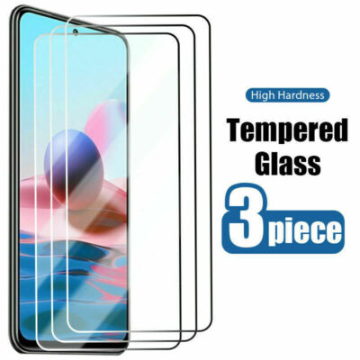 3X Tempered Glass Screen Protecto For Xiaomi Redmi Note 10 Pro 10S 9S 9 8 7 6 5