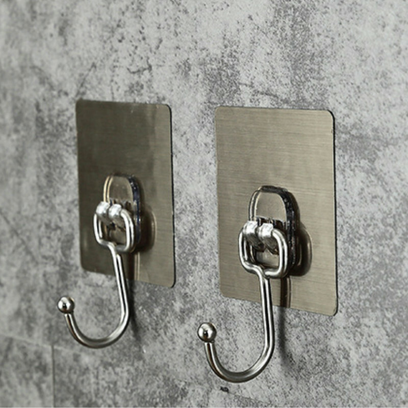 4x Autoadesivo Muro Ganci Seamless Porta Appendini Cucina Toilette Accessorio