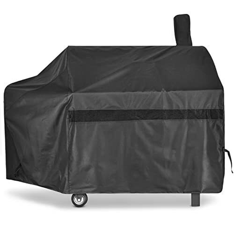 Offset Smoker Cover 60 Inch Charcoal Pellet Grill Cover, Waterproof 600D