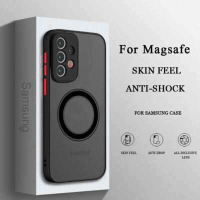 Magnetic Case For Samsung Galaxy S23/22/21 Plus Ultra Magsafe Frosted Slim Cover