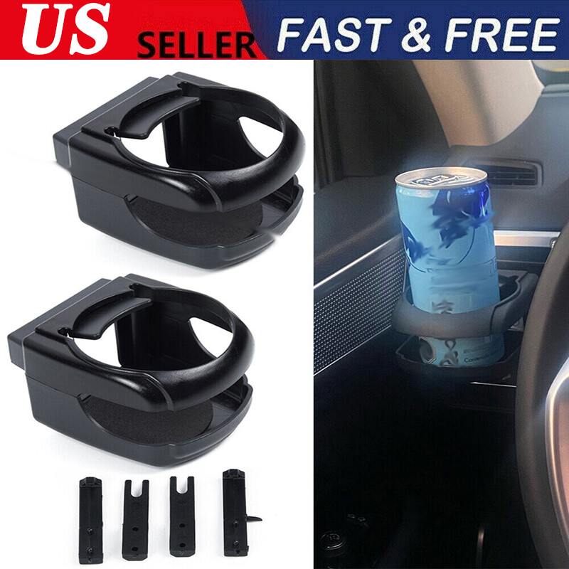 2X Universal Car Air Vent Cup Holder Can Drink Water Bottle Beverage Stand Mount