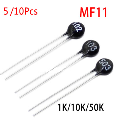 5/10 Pcs MF11 5mm NTC Thermistor 20% Negative Temperature Coefficient 1K/10K/50K