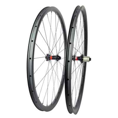 700c Road Race Bike Gravel Carbon Wheelset Clincher  Straight Pull 6-bolt HG Hub