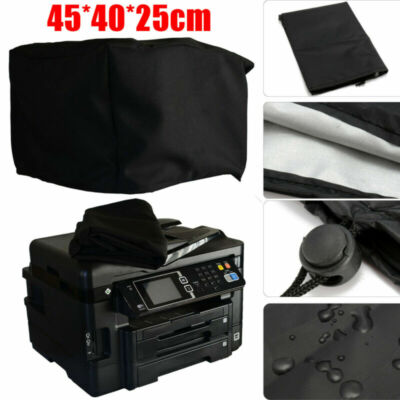 18X16x10'' Black Polyester-cotton Fiber Printer Dust Cover For Workforce WF-3620