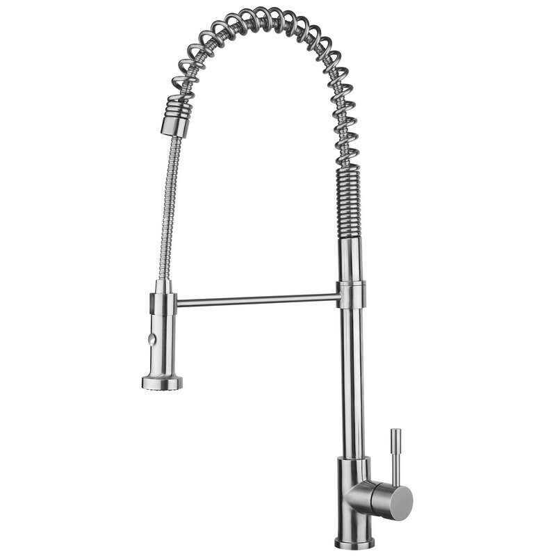 Valley Chef 1 Handle Commercial Style Kitchen Faucet Stainless Steel