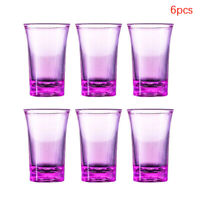 Vaso de chupito de plástico, vaso de chupito para fiesta, Bar, Club, 6 uds.