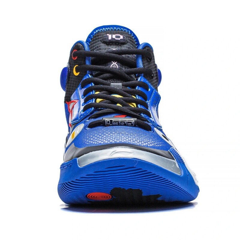 Pre-owned Li-ning Way Of Wade 10 & Wow 10-element Men's Mid Top Basketball Shoes Abas115-7 In Blue