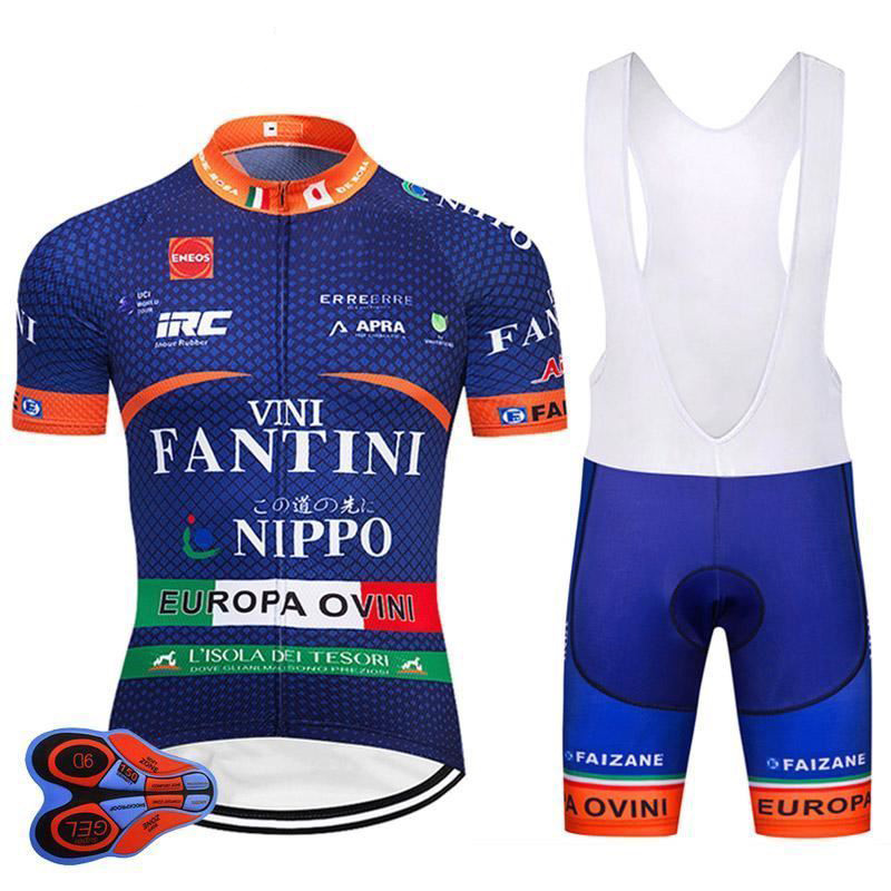VINI Fantini Nippo RETRO Cycling BIKE Jersey Shirt Tricot Maillot Bib Kit