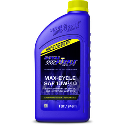 Royal Purple Max-Cycle Synthetic 10W-40 Motorcycle Oil - 1 Quart