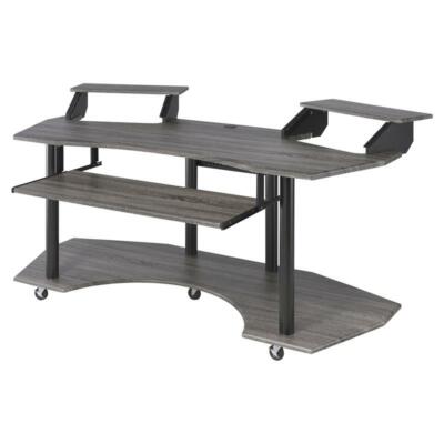 ACME Eleazar Wooden Music Recording Studio Desk in Black Oak
