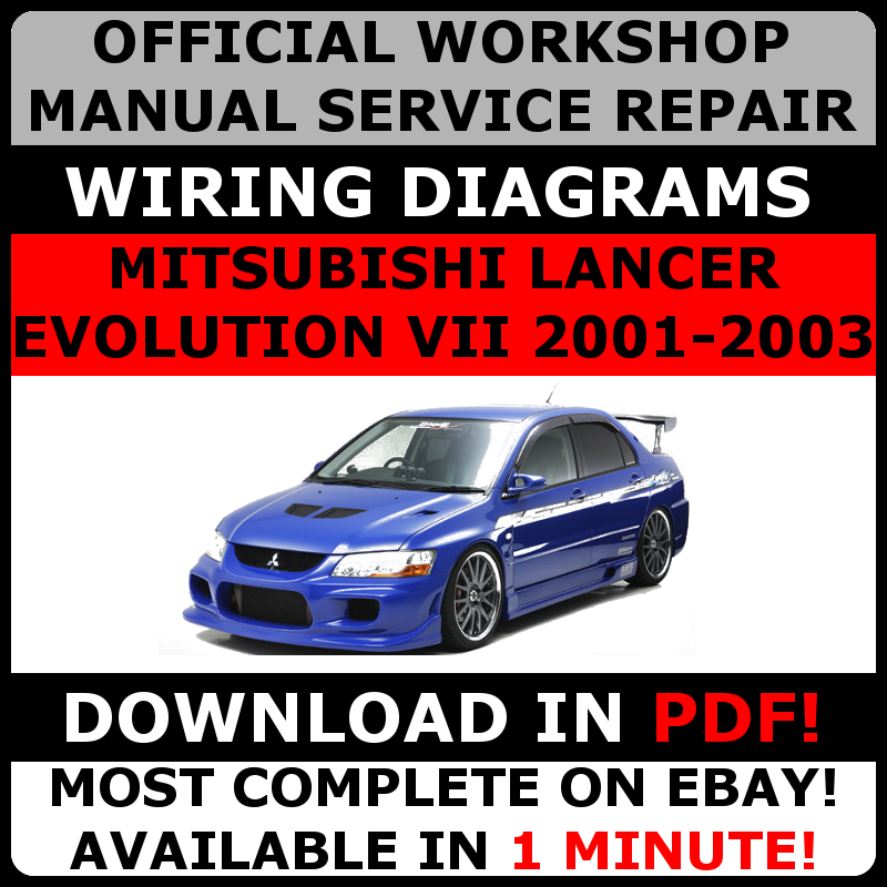 OFFICIAL WORKSHOP Repair MANUAL MITSUBISHI LANCER EVOLUTION