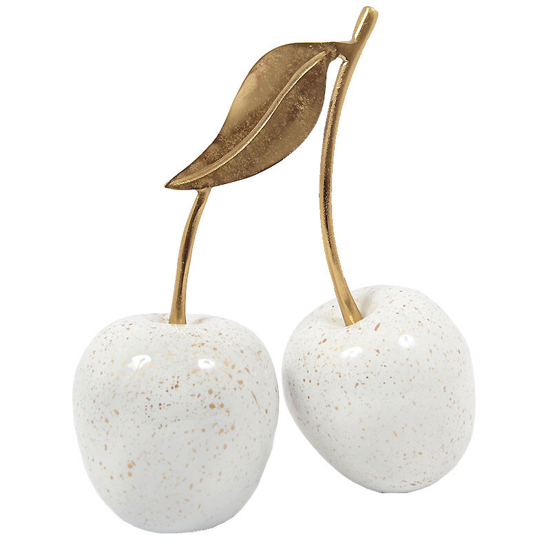 Cerise Double AlyzÃ©E Blanche DorÃ© Aluminium 32x14x41cm