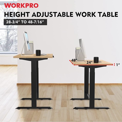 48" Electric Standing Desk, Height Adjustable with 48"x24" Wooden Top&Dual Motor