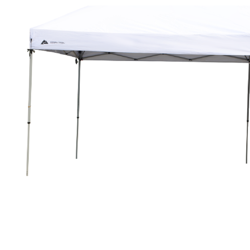 OZARK TRAIL 20'x10' STRAIGHT LEG EASY POP UP CANOPY, WHITE *DISTRESSED PKG