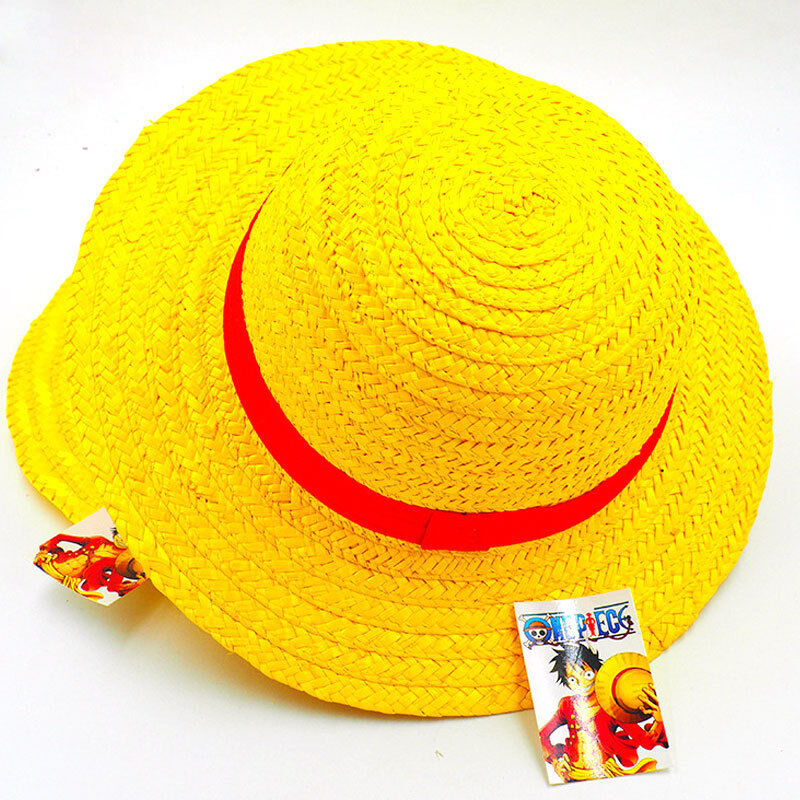 Anime One Piece Monkey D Luffy Straw Hat Cosplay Hats Handmade Cap with ...