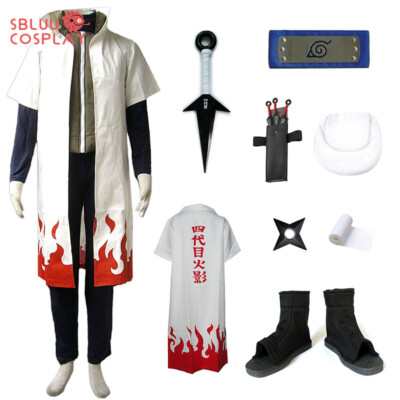 SBluuCosplay Adult Kids Fourth Hokage Namikaze Minato Cosplay Costume Halloween