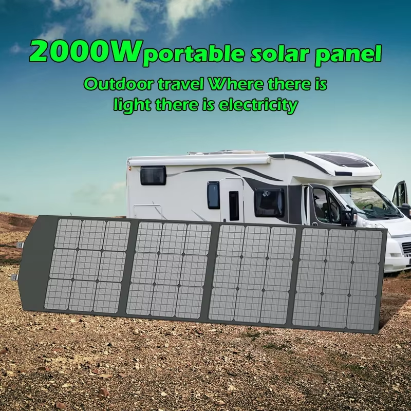 Flexible Foldable Solar Panel High Efficience Travel & Phone & Boat Portable 12V