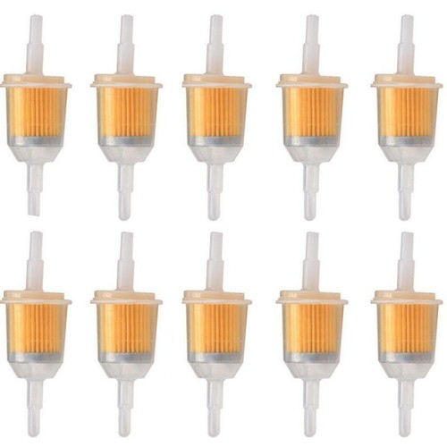 10 Pack 1/4" 5/16" Inline Fuel Gas Filter for Kawasaki Kohler Briggs GX Honda US