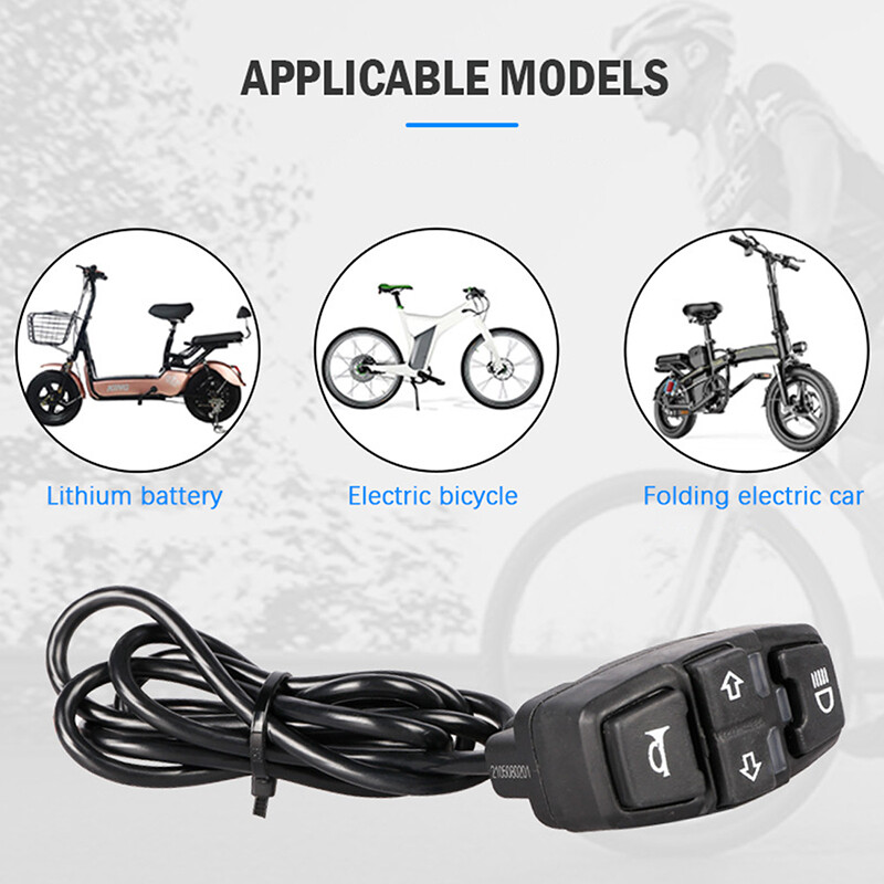 Electric Bike Scooter Light Switch DK336 for Motorcycle Button Turn Signal Li@-@