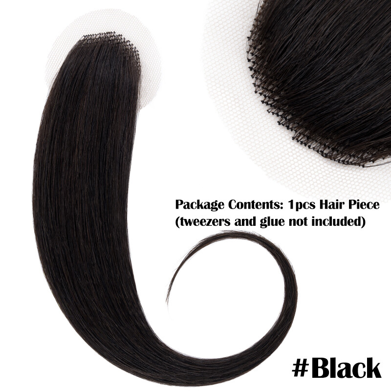 Full Skin Coverup Bald Spots Real Human Hair Patches Pieces for