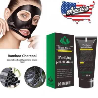  Facial Cleansing Charcoal Mask Blackhead Remover Purifying Acne Peel-off Mask