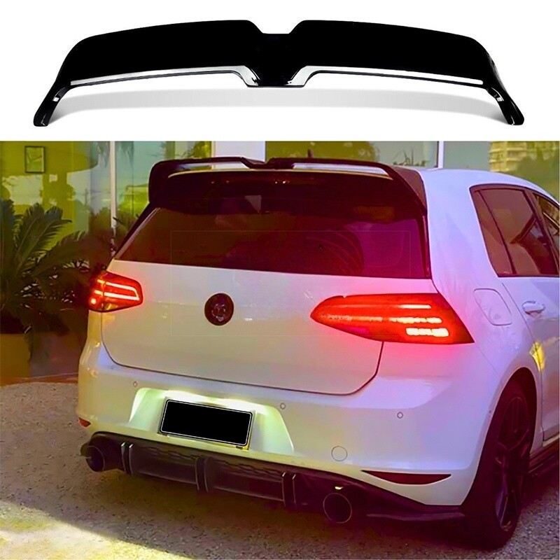 7 Mk7 7.5 Gti 2014-19 Gloss Black Rear Roof Spoiler Wing