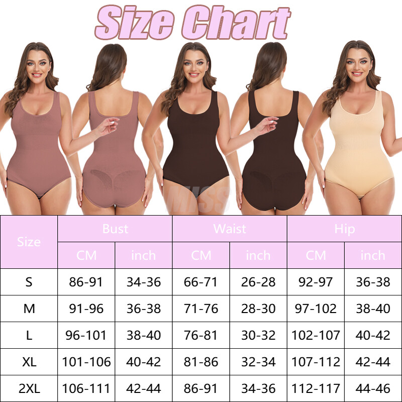 Womens Bodysuit Tummy Control Full Body Shaper Waist Trainer Slimming Tank Top 