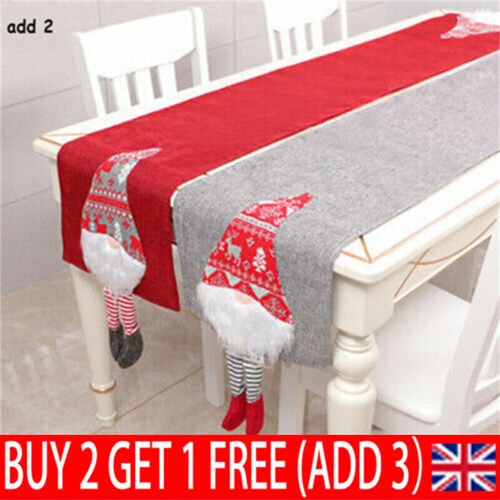 Cloth Xmas Dining Tablecloth Decoration Festive Cr