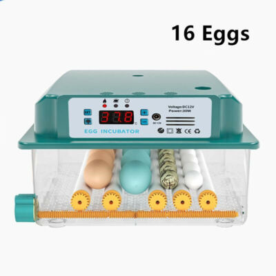 16 Egg Incubator Digital Automatic Turner Hatcher Chicken Temperature Control
