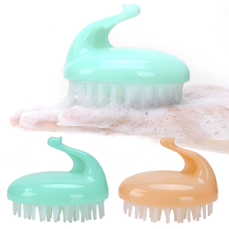 Handheld Silicone Scalp Massage Brush Washing Comb Mini Head Meridian Massag_ro