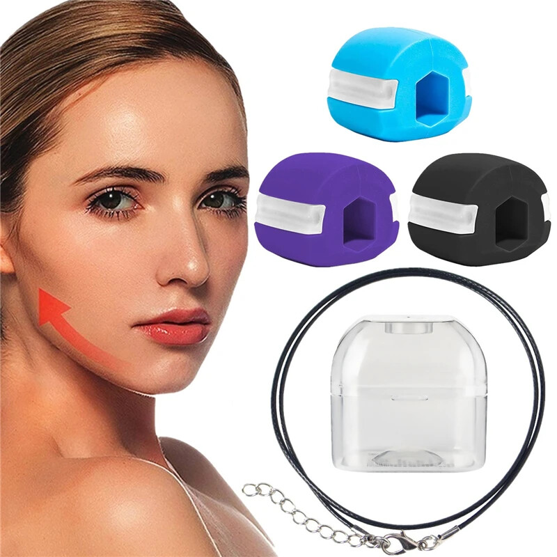 3PCS Jawline Exerciser Mouth Exercise Fitness Ball Neck Face Jaw Trainer Toning