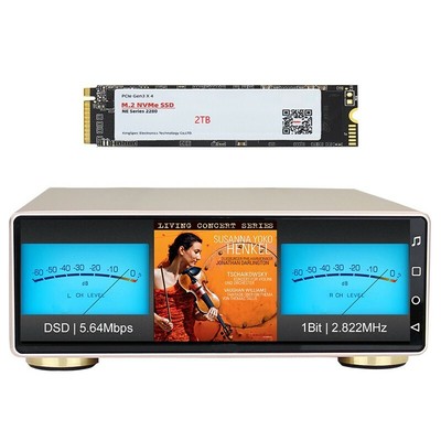 JF Digital MX-3 Digital Turntable Hifi Player w/1T Hard Disk DSD512 Bluetooth5.0
