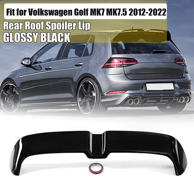 7 Mk7 7.5 Gti 2014~19 Gloss Black Rear Roof Spoiler Wing