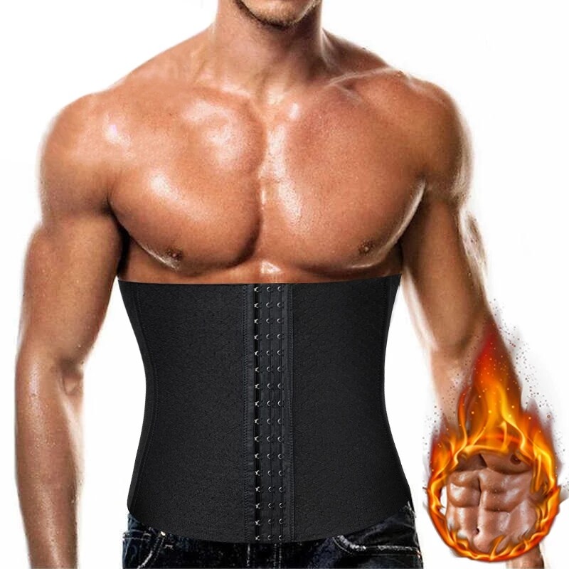 Men Waist Trainer Slimming Body Shaper Shapewear Tummy Belt Girdle Sweat Trimmer