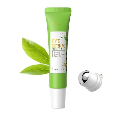 AKARY Green Tea Eye Serum and Under Eye Roller Cream, for Eye Bags Puffiness