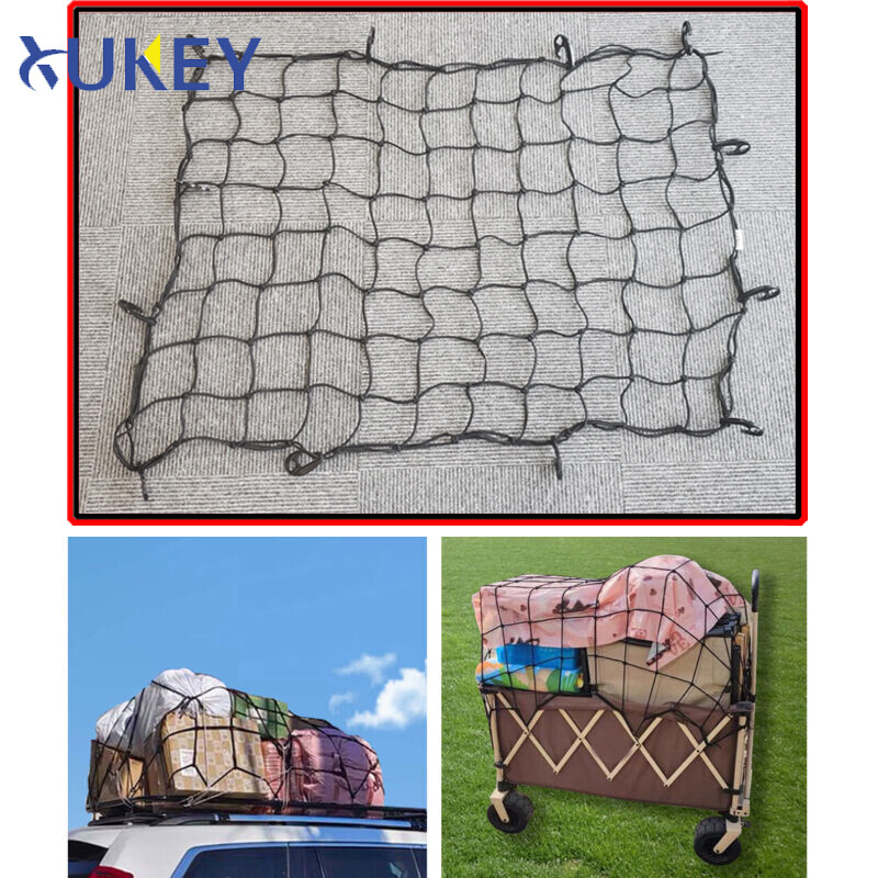 Latex Cargo Net Bungee Mesh 48''x36'' Suv Pickup Truck 12 Hooks Us