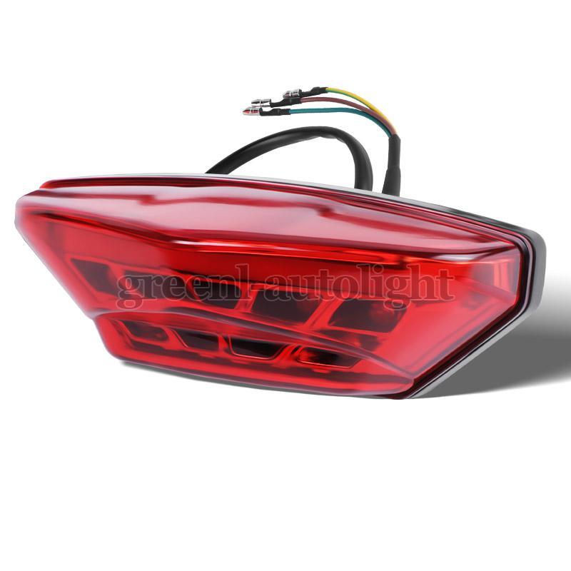 Motorcycle LED Tail Light Rear Brake Stop Running DRL Universal ATV Dirt Bike