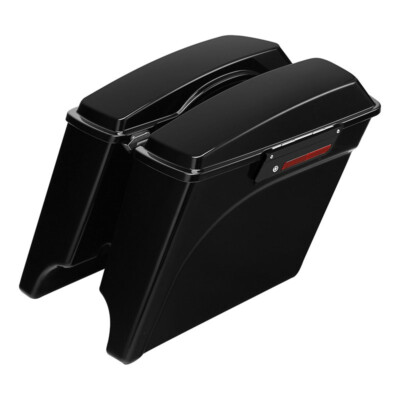 5'' Stretched Extended Hard Saddlebags For Harley Touring Road Street Glide 93-13