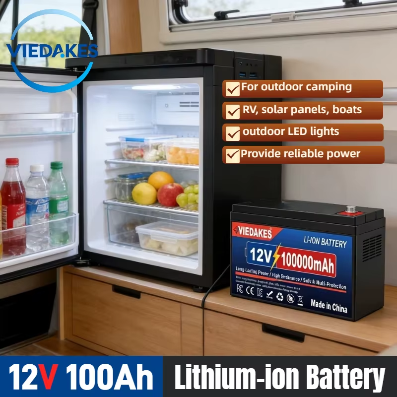 Heavy-Duty 12v lifepo4 battery 100Ah Rechargeable Battery with BMS for RV Solar