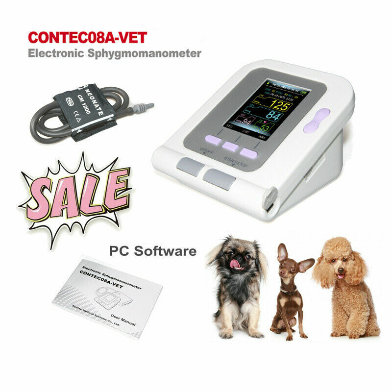 VeterinärBlutdruckmessgerät Haustiere Hund Katze NIBP Manschette