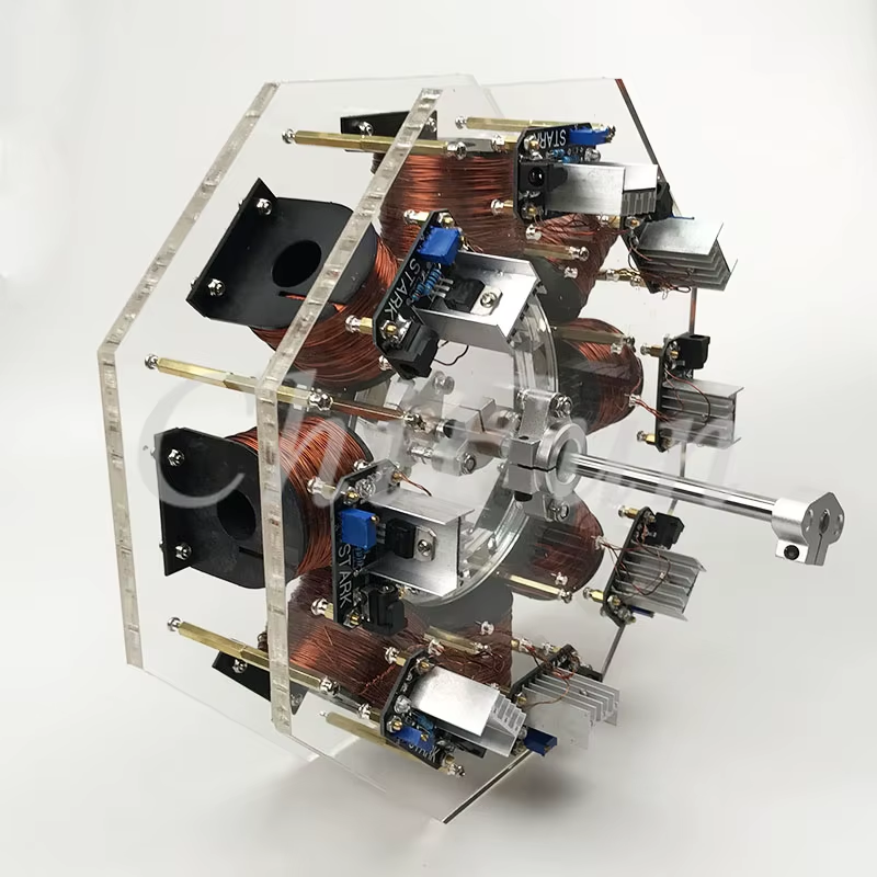 8-stage stator brushless internal rotor motor large-scale Bedini motor pseudo-pe