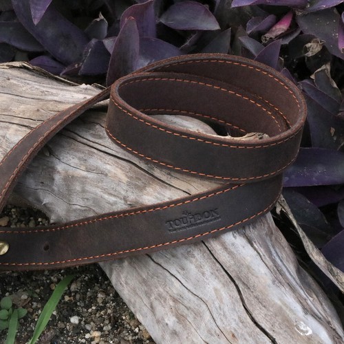 Tourbon Buffalo Leather Rifle Sling Shotgun Strap+Metal Swivels Set Shooting USA