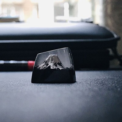 Handmade Fuji Mountain Keycap 1X SA Key Cap Fit For Cherry MX Keyboard Resin UK