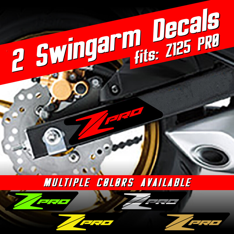 K♡ Swingarm decals for Kawasaki Z125 Pro sticker graphics Z-125